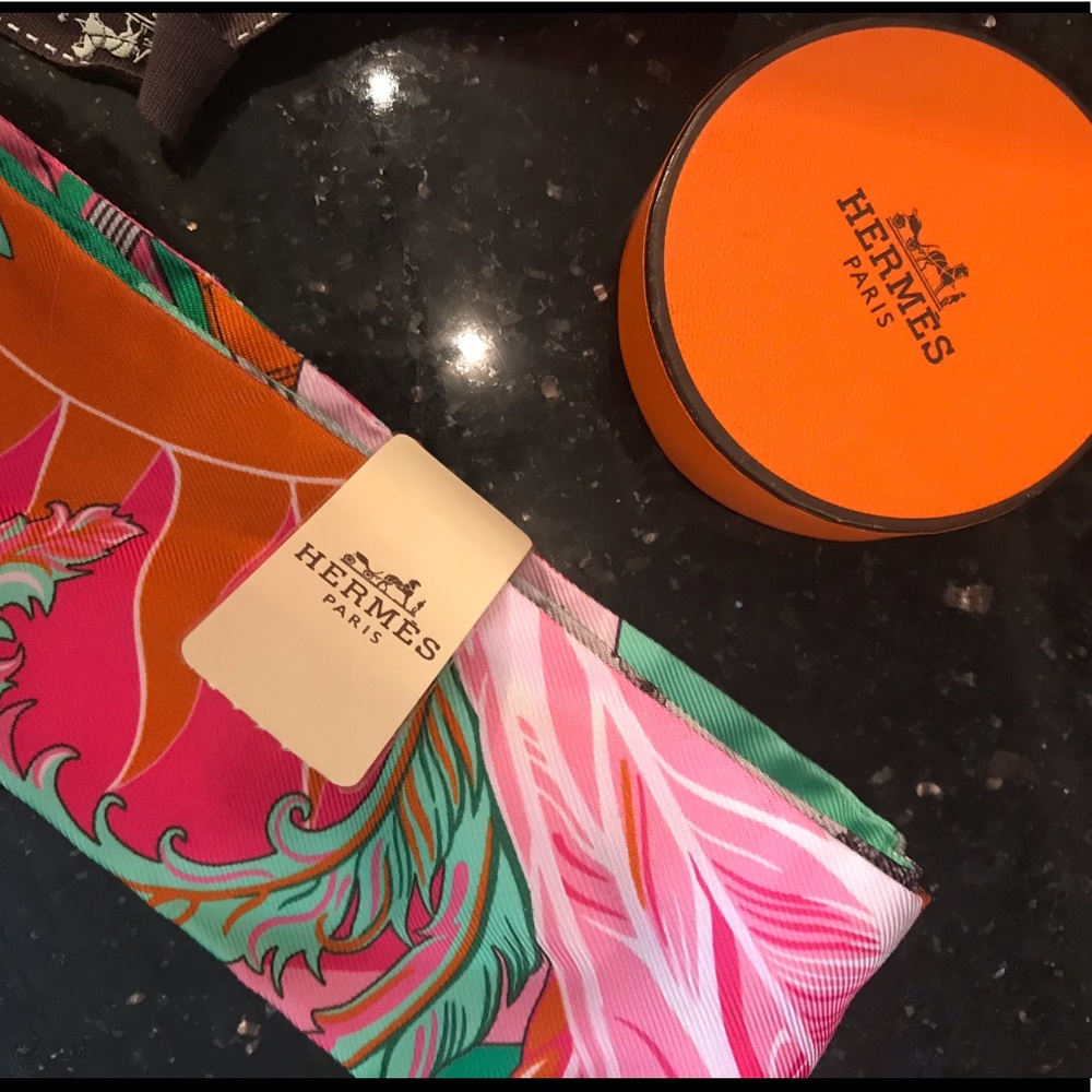 Hermès “Twilly” Scarf (brand new with tags)